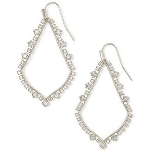 Kendra Scott Sophee Crystal Drop Earrings in‎ Silver WT $90
